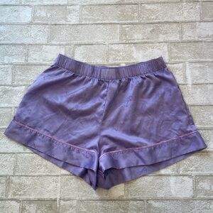 Victoria secret purple satin butterfly shorts medium